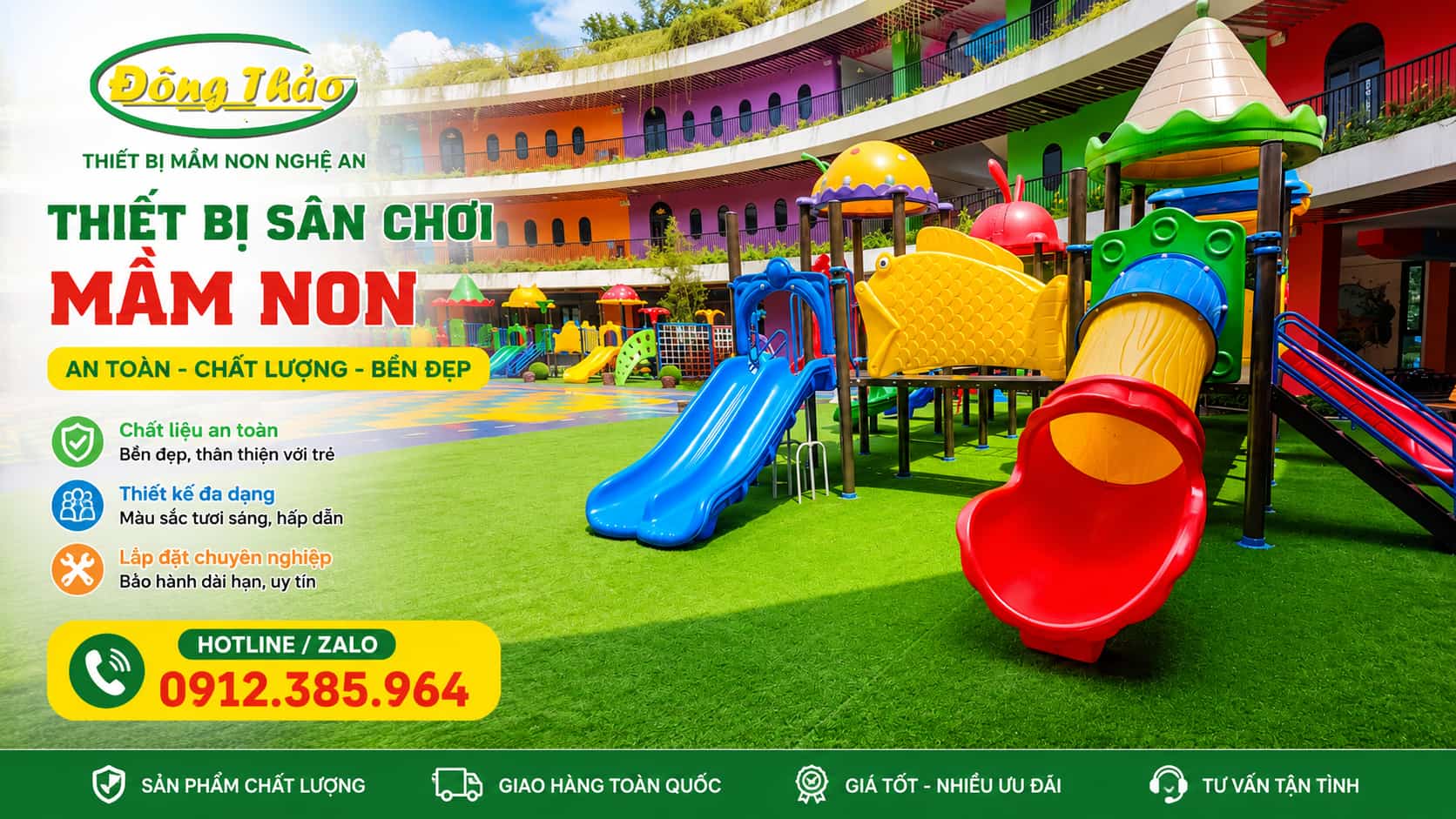 Thiết bị mầm non ngoài trời Nghệ An 
