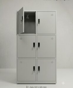 Tủ Locker 6 ngăn sơn tĩnh điện tại Nghệ An